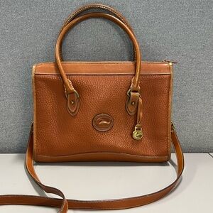 Dooney & Bourke Vintage All Weather Leather London Tan Satchel Bag